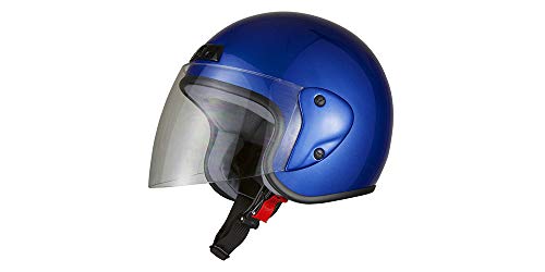 バイクパーツセンター バイクヘルメット ジェット ブルー 7205 FREE (頭囲 57cm~60cm未満)